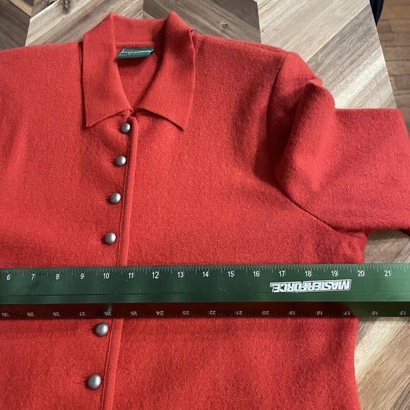 Geiger Tyrol Cardigan Sweater Boiled Wool Knit Jacket Austria Made Size 40 - Picture 3 of 7